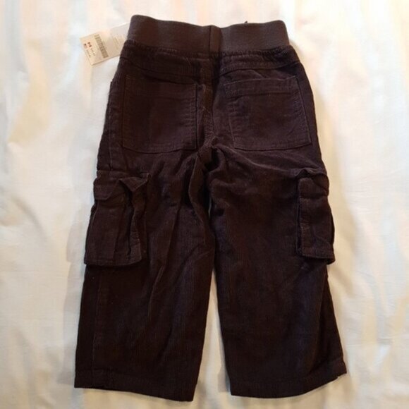Gymboree boys 18-24 months brown cargo soft waist corduroy pants NWT - Picture 2 of 5